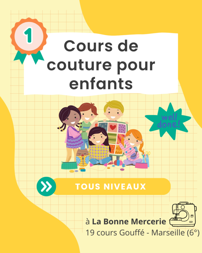 Cours de couture enfants (2h)